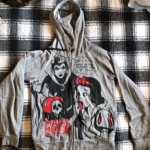 Snow White Gray Zip Up Hoodie